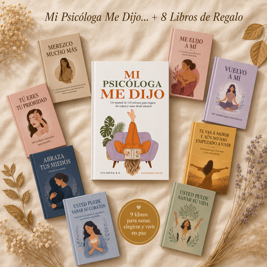 Libro: "Mi psicóloga me dijo..." + 8 libros de regalo🎁